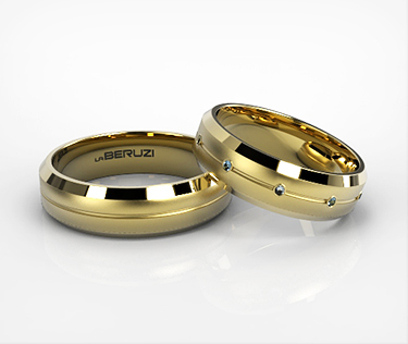 Verighete din aur galben de 14k SS 097v