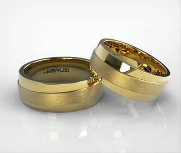 Verighete din aur galben de 14k SS 053v