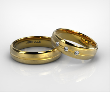 Verighete din aur galben de 14k SS 101