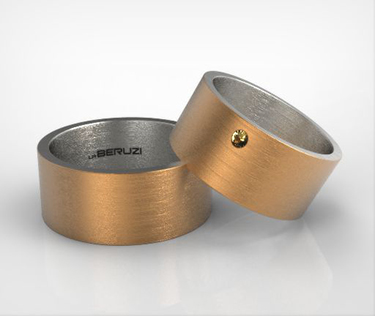 Verighete din aur roz de 14k SS 084