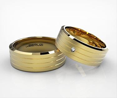 Verighete din aur galben de 14k SS 046v