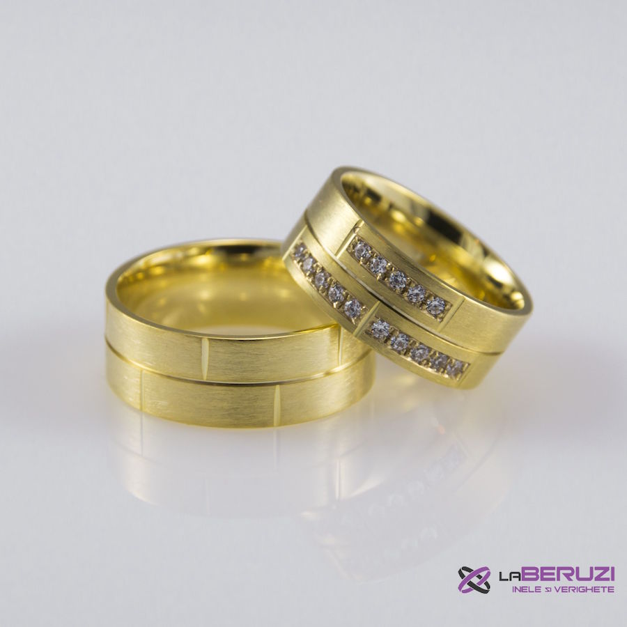 Verighete din aur de 14k SS