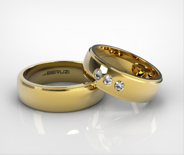 Verighete din aur galben de 14k SS 058v