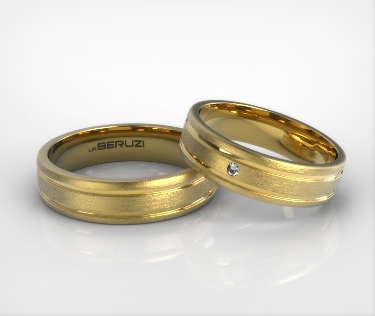 Verighete din aur galben de 14k SS 023